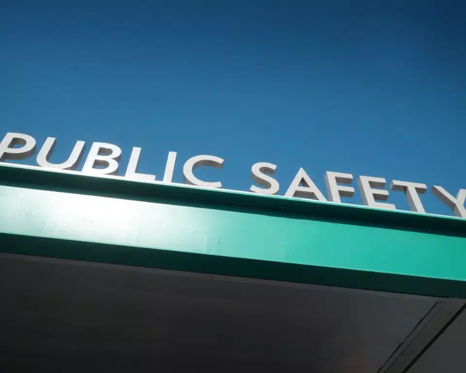 Public safety vehicle representing emergency services storage needs